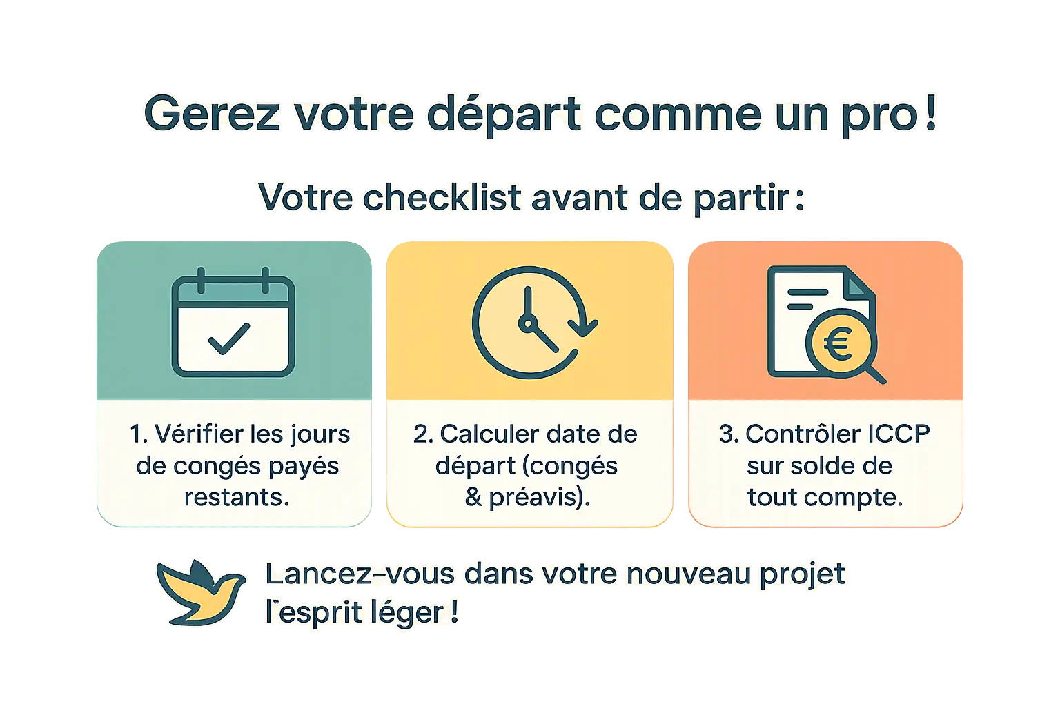Checklist départ professionnel : Gérez votre départ sereinement