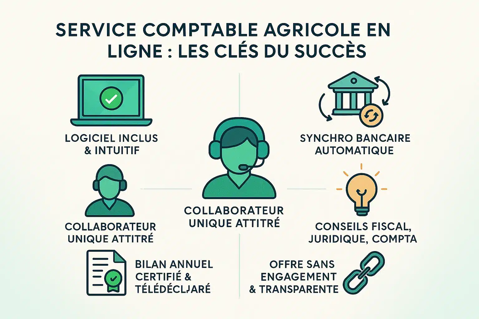Illustration de la comptabilité agricole en ligne