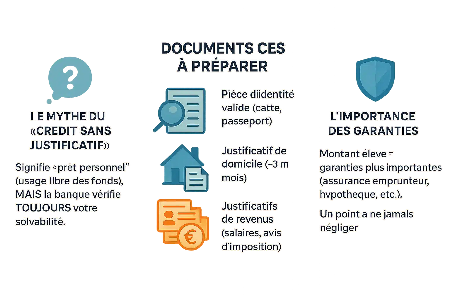 Crédit sans justificatif : mythes et réalités