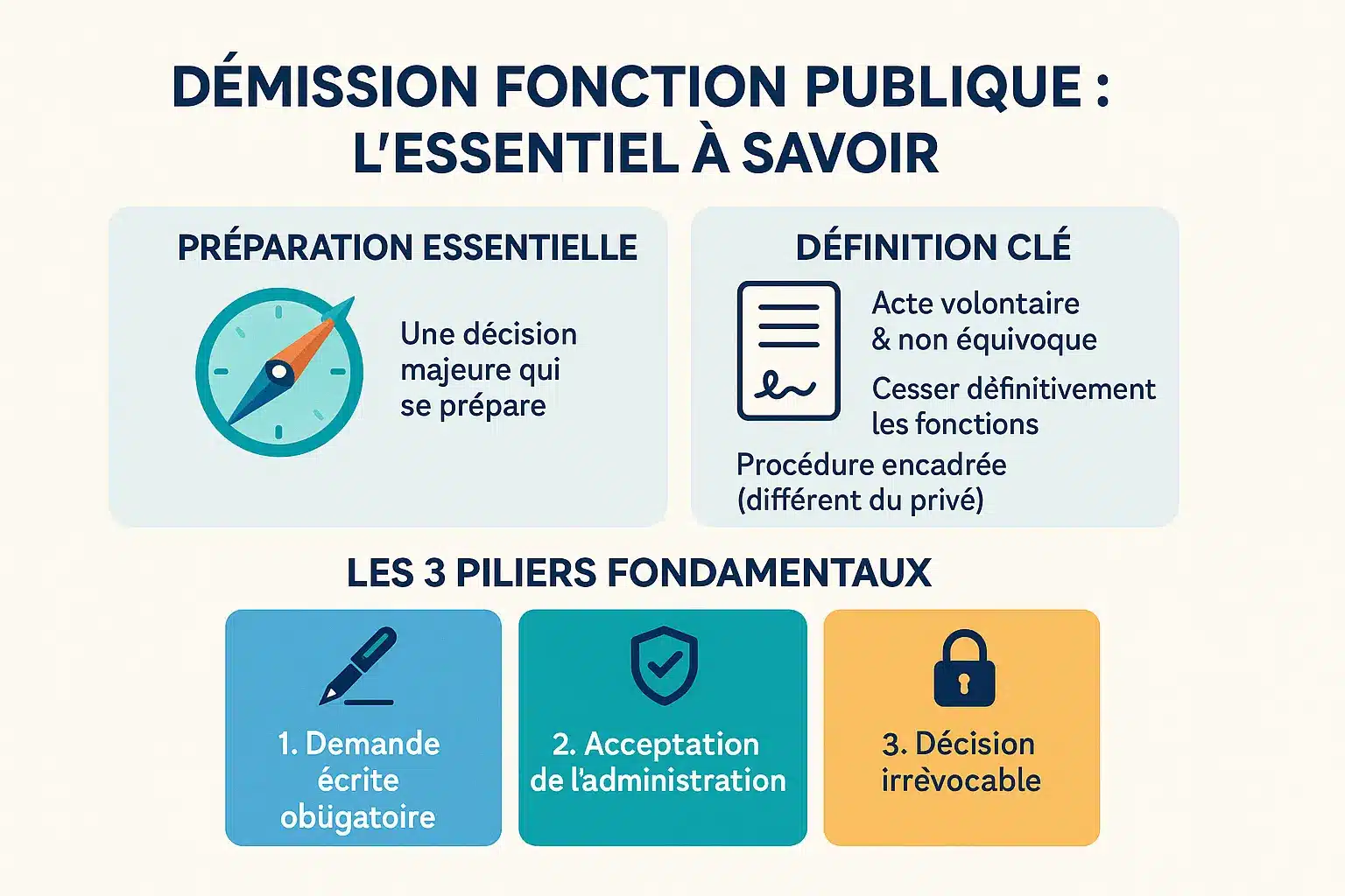 Illustration d'une personne qui quitte son poste dans la fonction publique
