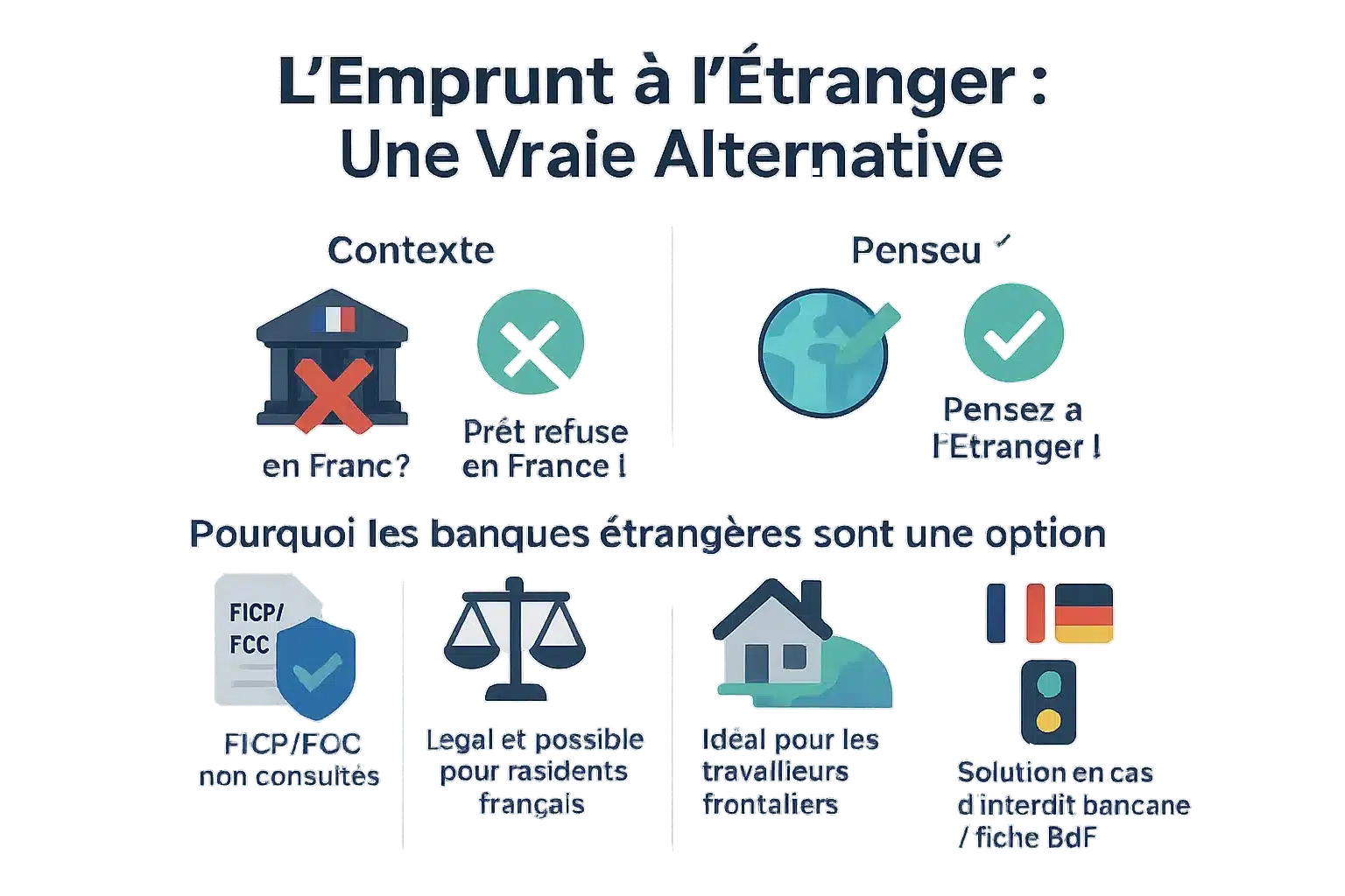 Illustration d'un prêt bancaire à l'étranger