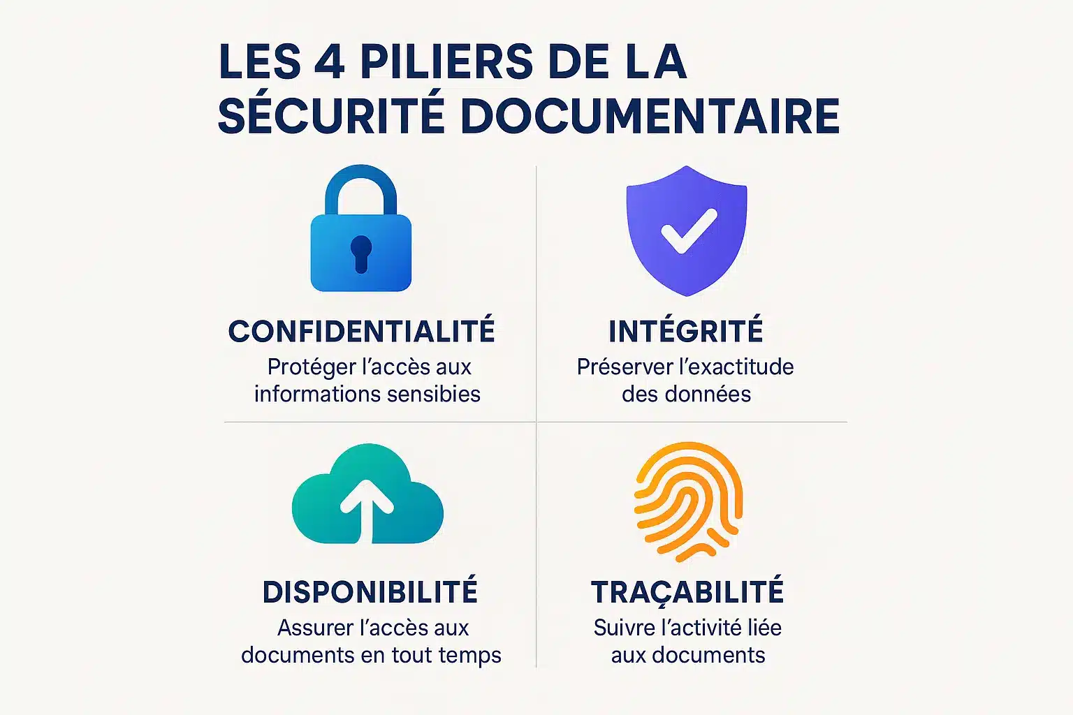 Les 4 piliers de la sécurité documentaire