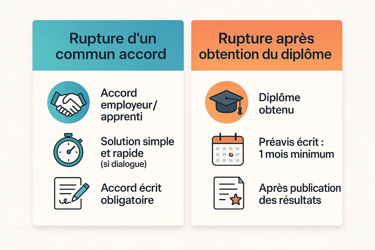 Illustration sur <strong>la rupture d'un contrat d'apprentissage</strong>