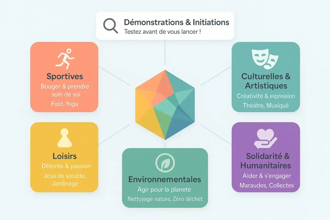 Illustration d'associations proposant des activités variées