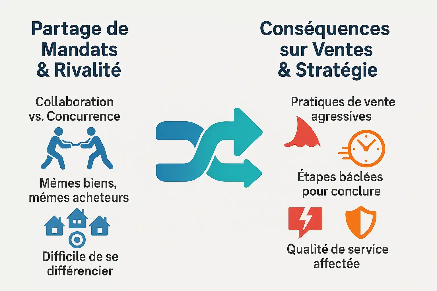 Impact du partage de mandats sur les ventes