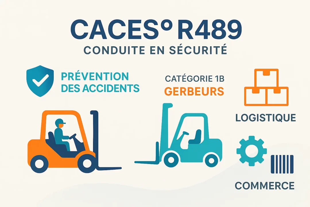 CACES R489 : sécurité et secteurs clés pour les chariots élévateurs