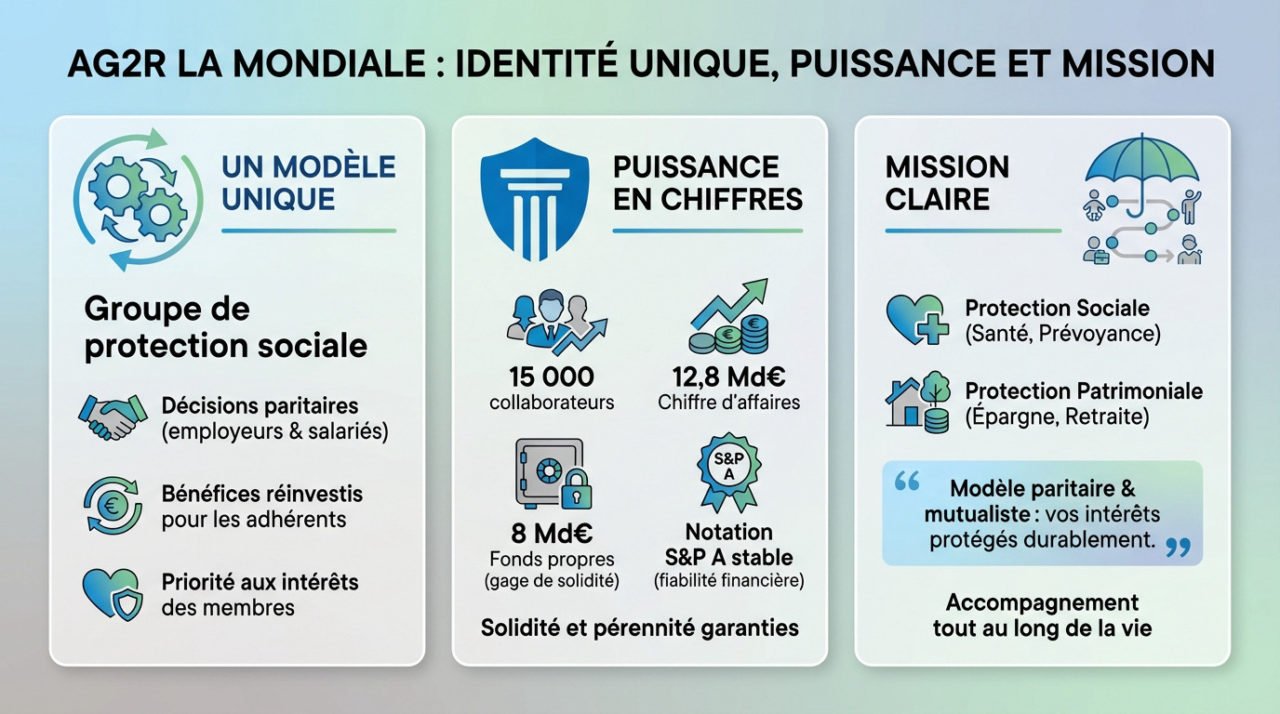 Siège et identité visuelle du groupe AG2R La Mondiale, leader de la protection sociale