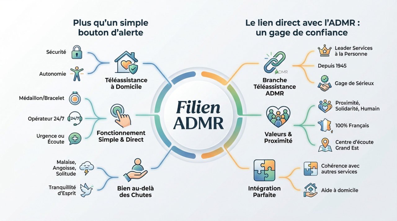 Opératrice Filien ADMR à l'écoute pour la téléassistance à domicile