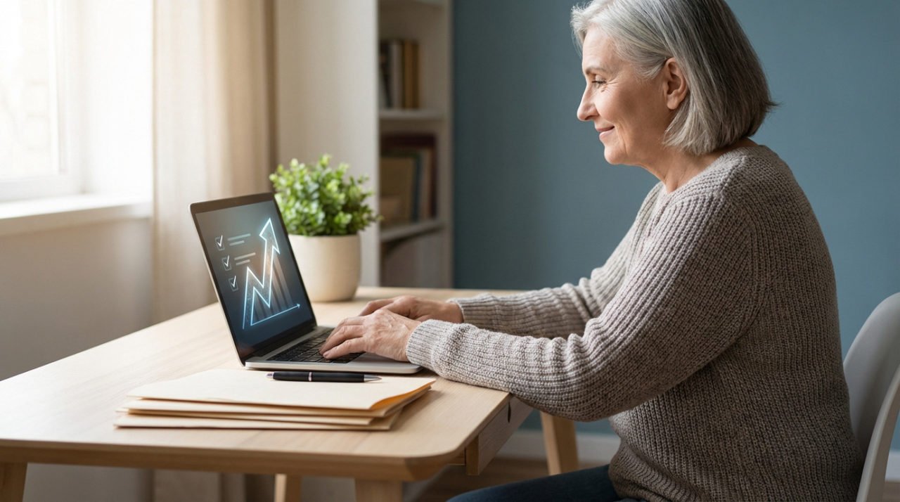 Seniors Financial Clarity At Home Office