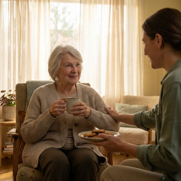 Warm Companionship In A Cozy Home