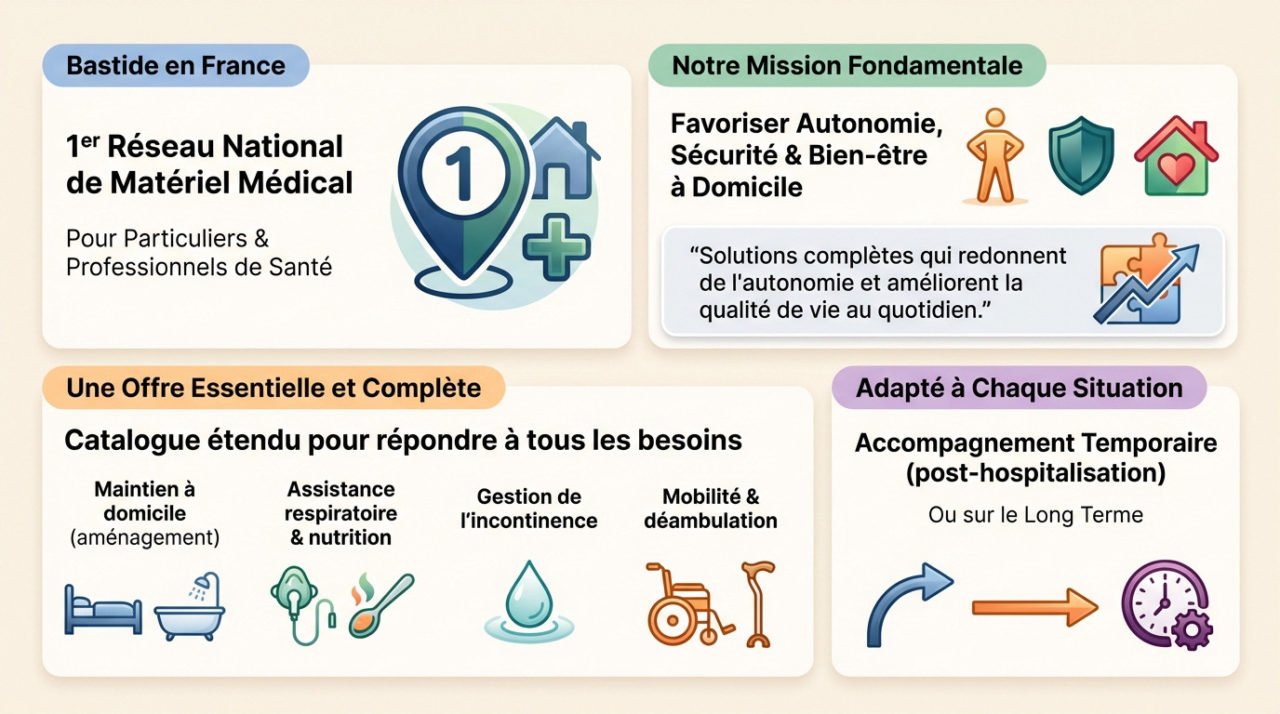 Magasin Bastide Le Confort Médical, premier réseau de matériel médical en France