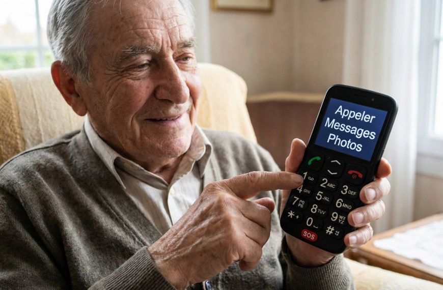 Téléphone senior grosses touches :…