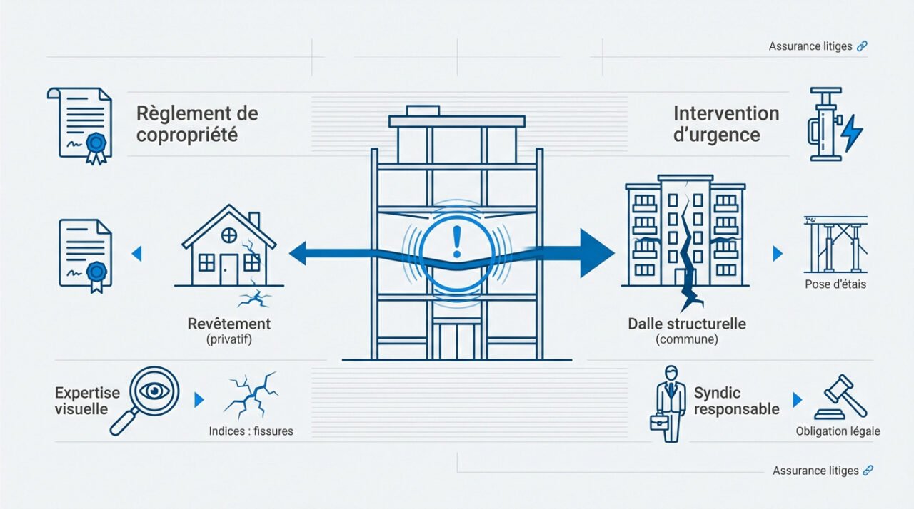 Expert inspectant des fissures structurelles sur la façade d'un immeuble pour évaluer un affaissement