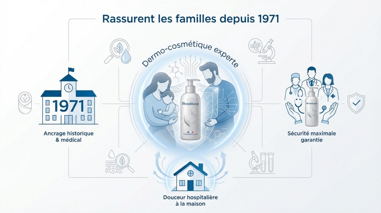 Produits Rivadouce pour le soin des peaux fragiles et des bébés