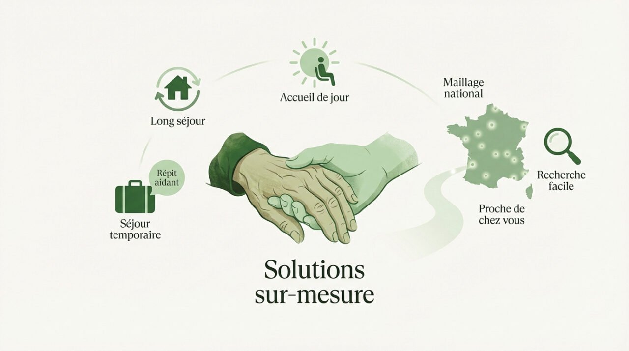Services d'accompagnement et solutions d'hébergement en maison de retraite Korian