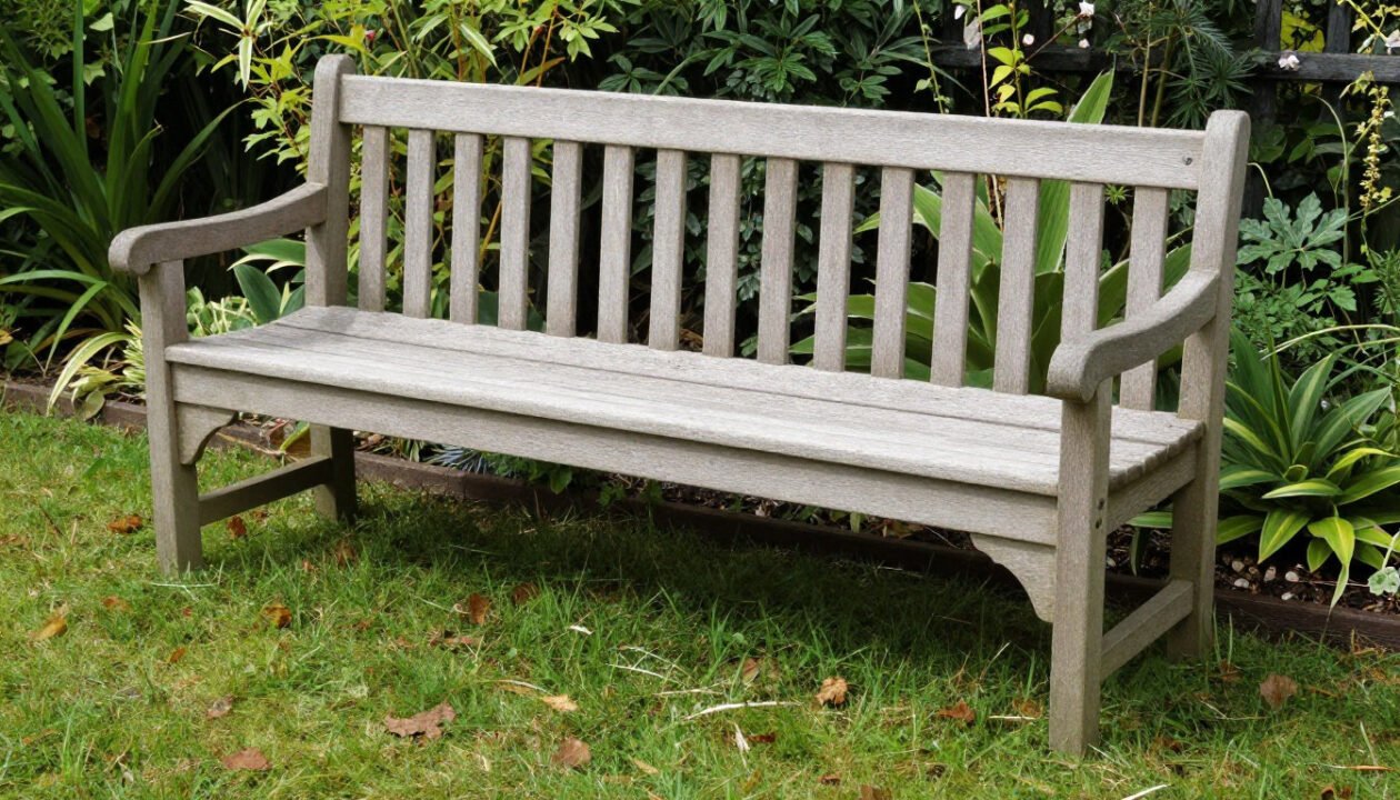Le banc en bois massif pour une touche champêtre