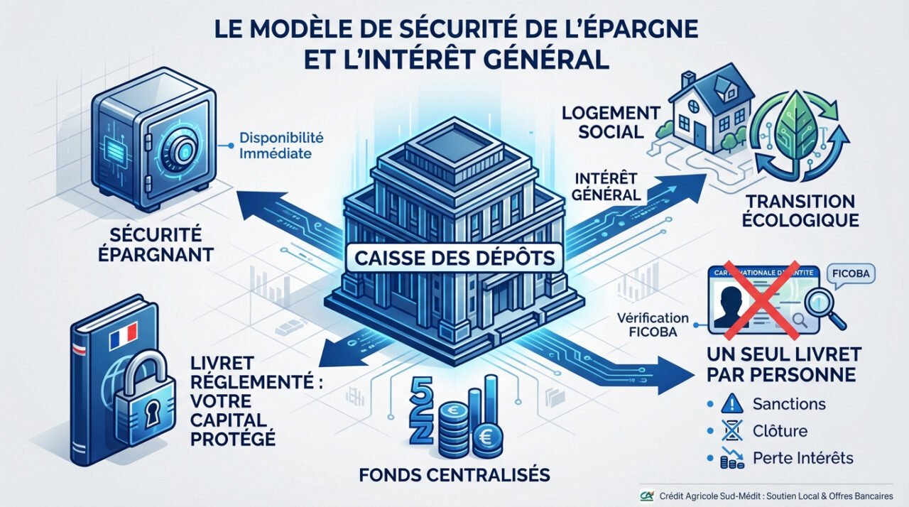 Sécurité de l'épargne centralisée par la Caisse des Dépôts