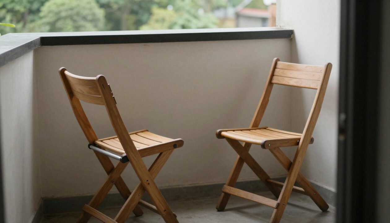 Les chaises pliables pour optimiser un balcon