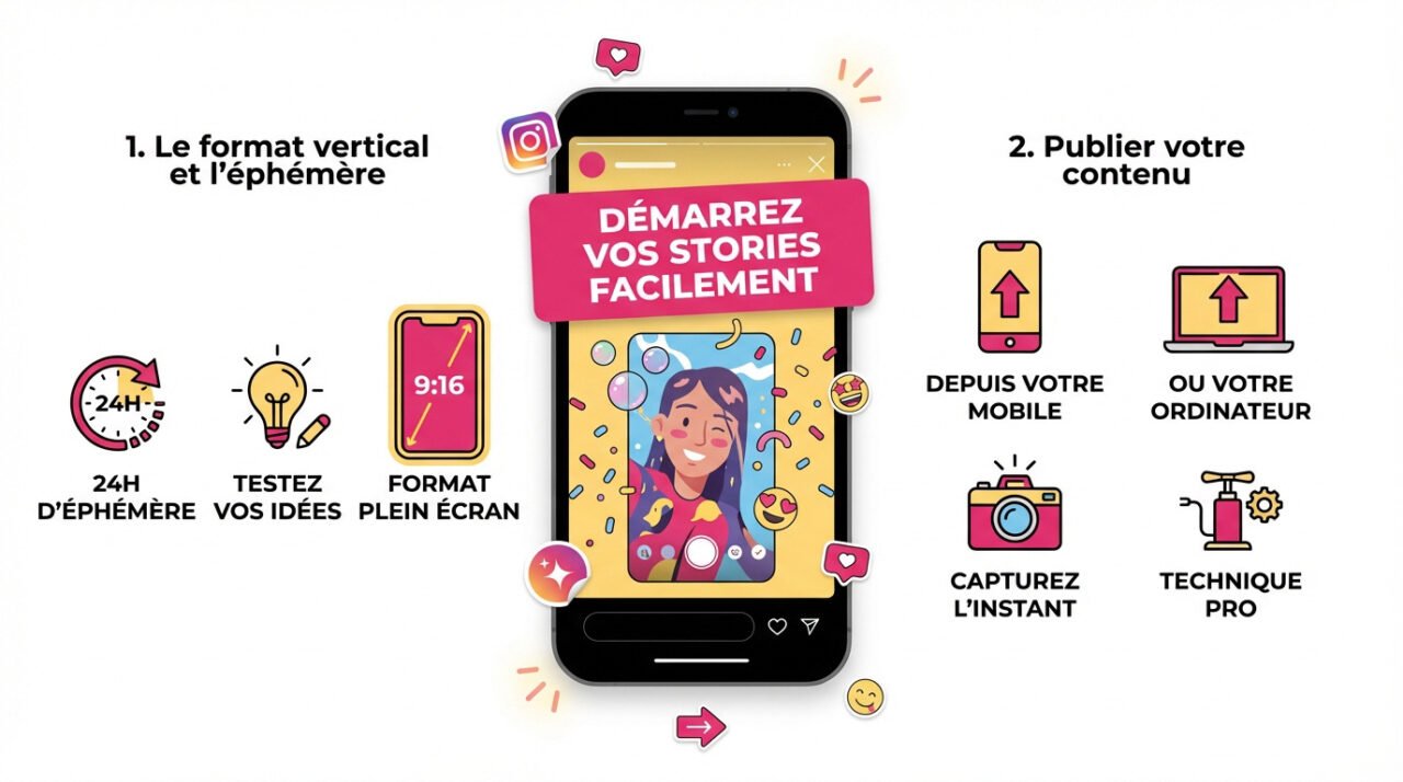 Interface de création d'une story Instagram sur smartphone